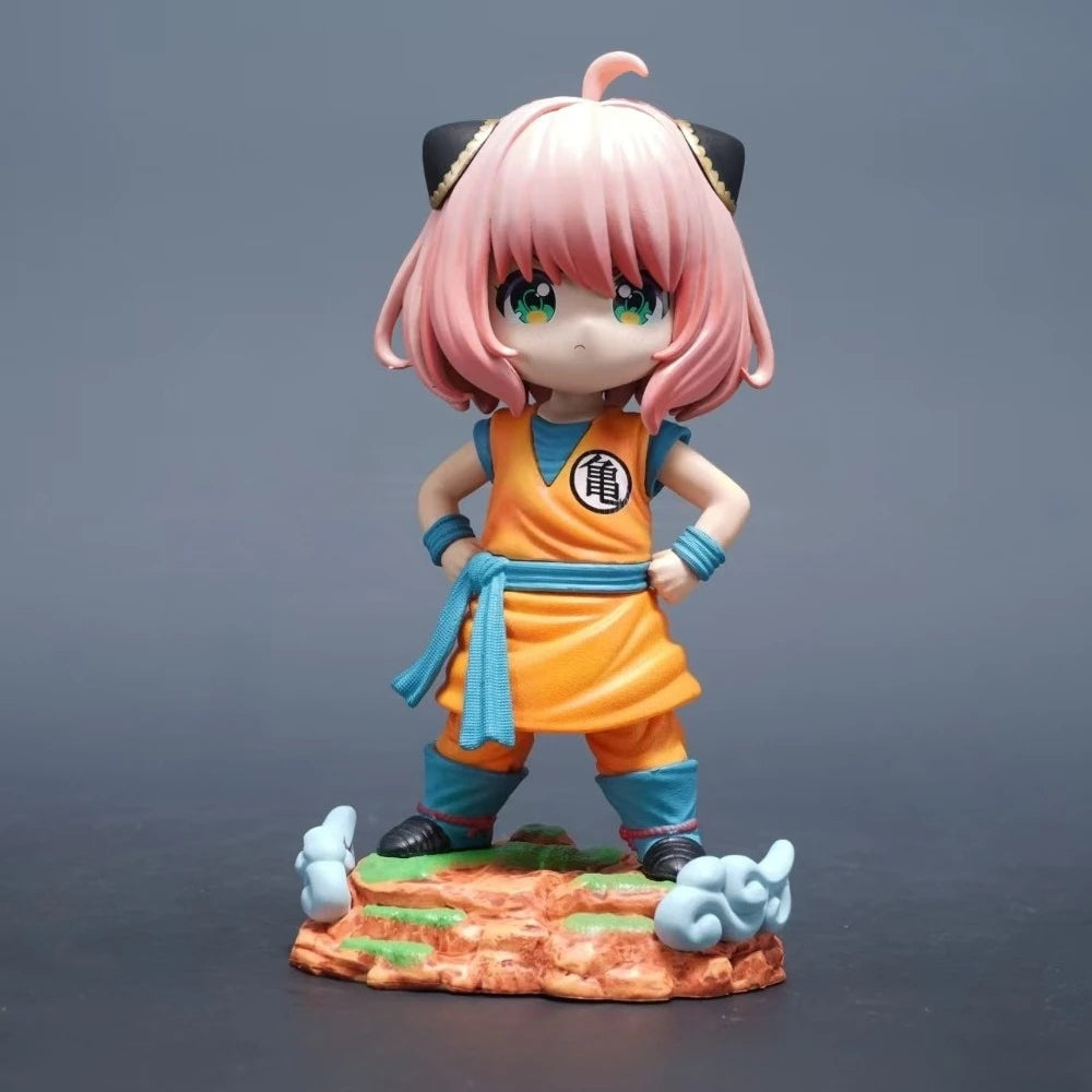 19cm Anime Dragon Ball Z Anya Forger Cosplay Turtle School PVC Action Figure Model Toy Gift