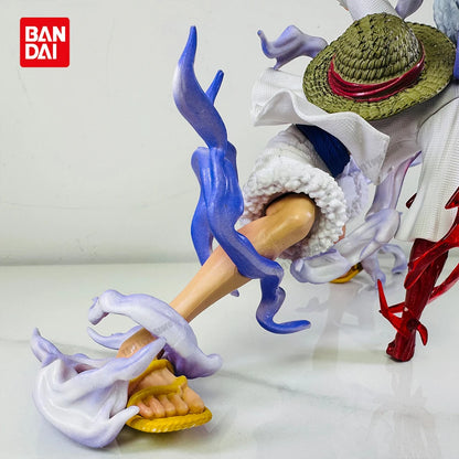 Hot One Piece Anime Figures Nika Luffy Gear 5th Action Figure Gear 5 Sun God Pvc Figurine Statue Model Decoration Doll Toys