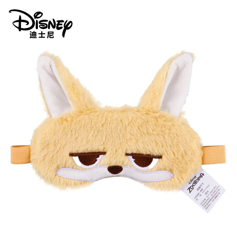 Disney Children's Plush Eye Mask Zootopia Cartoon Design Sleep Sunscreen Napping Mask for Students Cute And Crazy Gift