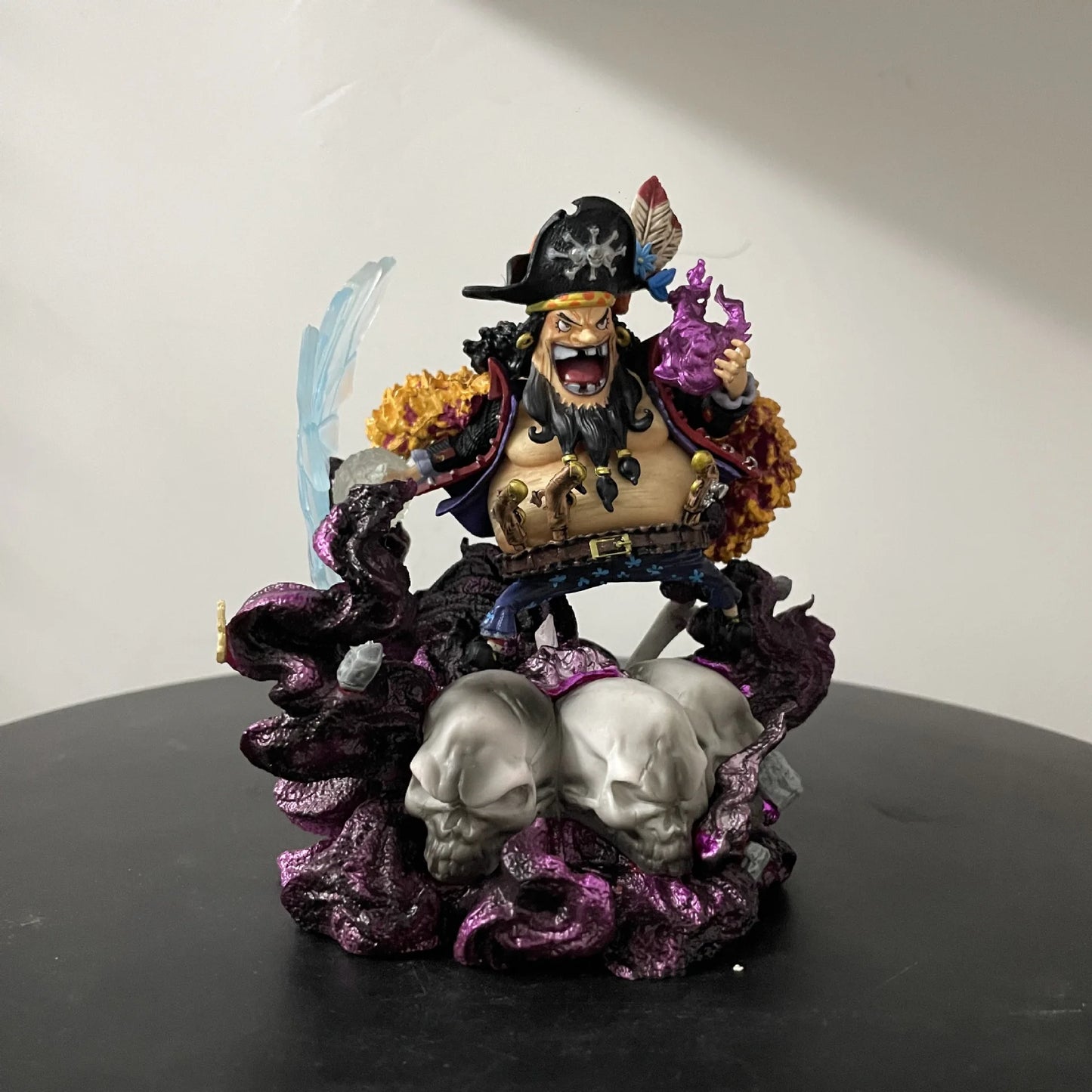 14cm One Piece Marshall·D·Teach Blackbeard Anime Figure Statuette GK Garage Kits PVC Figurine Model Doll Ornament Decoration Kid