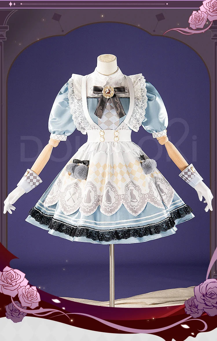 IN STOCK Nikki Cosplay Costume Game Infinity Nikki【S-3XL】DokiDoki-R Women Cute Lolita Dress Floral Memory Plus Size
