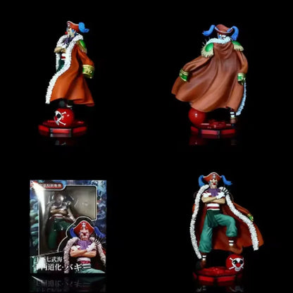 One Piece Clown Buggy Anime Figure Four Emperors Figures Pvc Gk Statue Model Collection Desktop Ornament Children Toys Gift