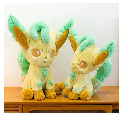 45/55/65CM Big Size Pokemon Leafeon Plushies Kawaii Cartoon Anime Doll Comfortable Soft Doll Children's Ornament Toy Gifts