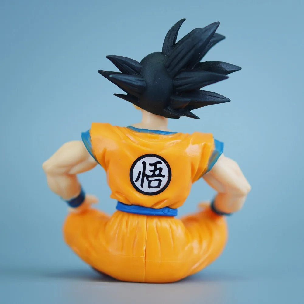 11cm Anime Dragon Ball Goku PVC Action Figure Statue Desktop Ornament Model Toy Gift