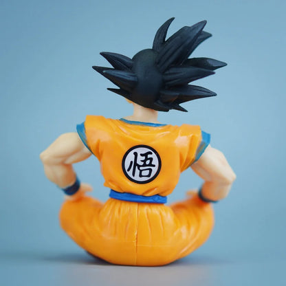 11cm Anime Dragon Ball Goku PVC Action Figure Statue Desktop Ornament Model Toy Gift