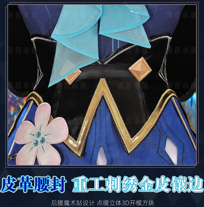 iCoser Honkai Star Rail Cerydra Cosplay Costume Wig Dress Uniform Amphoreus Halloween Party for Women Girls Festival Cos Props