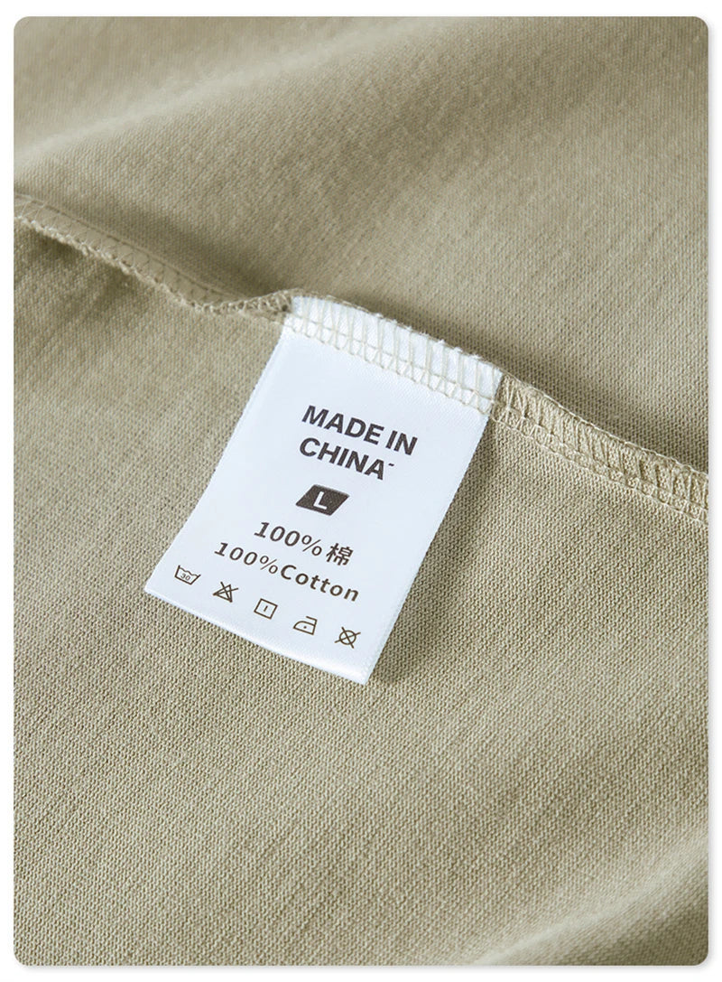 ZODF Autumn Winter 425gsm Long Sleeve T-Shirt American Retro Unisex Loose Heavyweight Basic Cotton T Shirts TEE HY0676