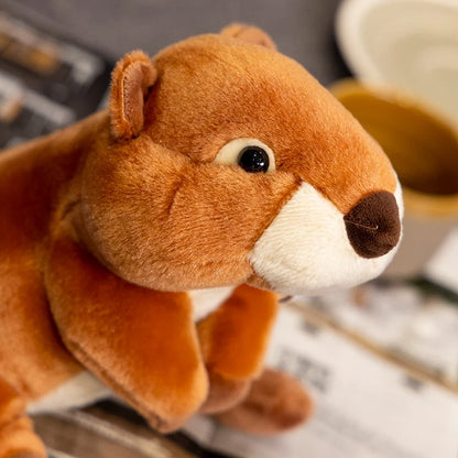 22cm Cute Silly Animal Marmot Plush Toy Soft Stuffed Marmota Plushies Lovely Beaver Doll Gift For Girl Boy Birthday