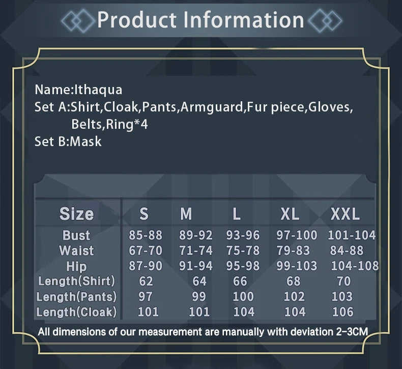 UWOWO Collab Series: Game Identity V Night Watch Hunters Ithaqua Cosplay Costume