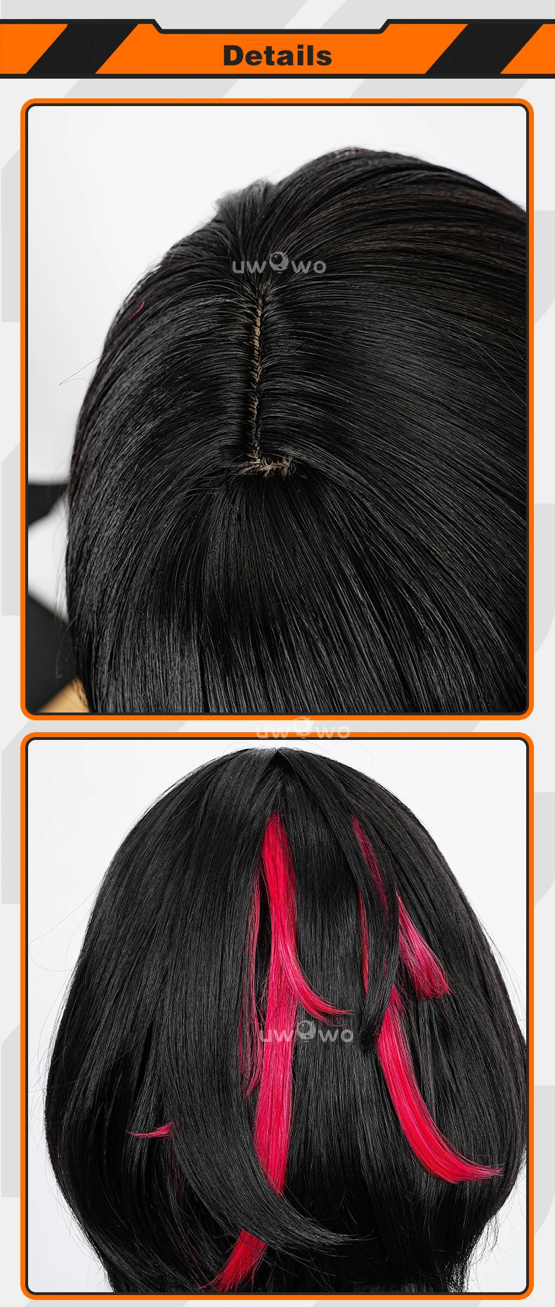 UWOWO Jane Doe Wig Game Zenless Zone Zero Cosplay/ZZZ Cosplay Jane Doe Cosplay Wig