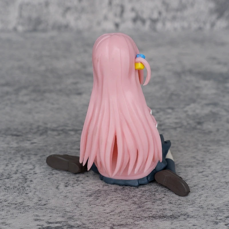 8cm Bocchi the Rock Hitori Gotoh Anime Figure Kawaii Sitting Melancholy Girl Action Figures PVC Adult Collection Model Doll Toys