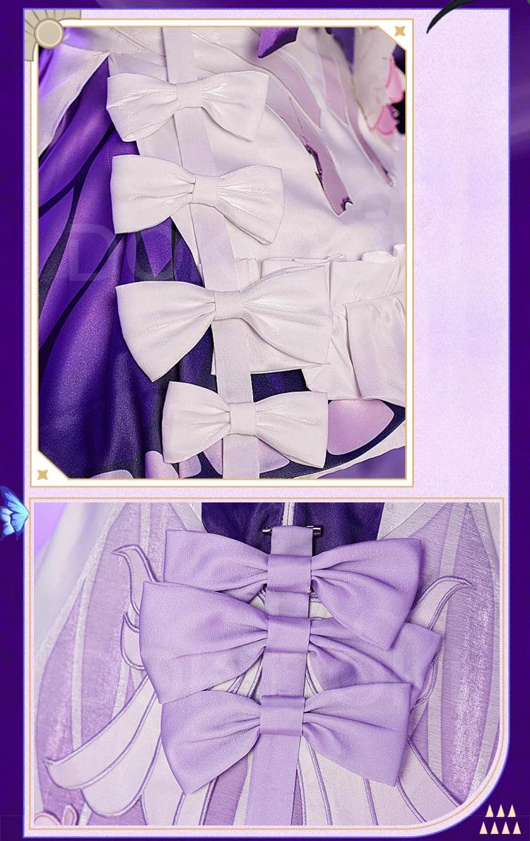 Castorice Cosplay Costume Game Honkai:Star Rail DokiDoki-R Women Castorice Purple Dress Cosplay HSR