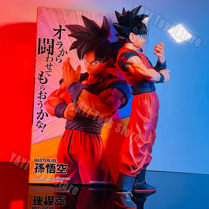 27cm Anime Dragon Ball Z Goku Figure Goku with Scouter Figurine  PVC Statue Action Figures Collection Model Toys Gifts