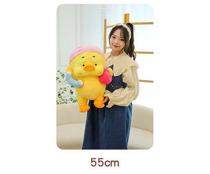 Cute Miss You Doesn't Want To Get Up Series Plush Toys Children's Soothing Dolls Indoor Ornaments Yellow Ducks Children's Gifts