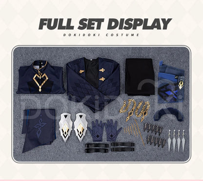 Captain Capitano Cosplay Costume Game Genshin Impact【XS-3XL】DokiDoki-N Halloween Costume Fatui Harbinger Plus Size