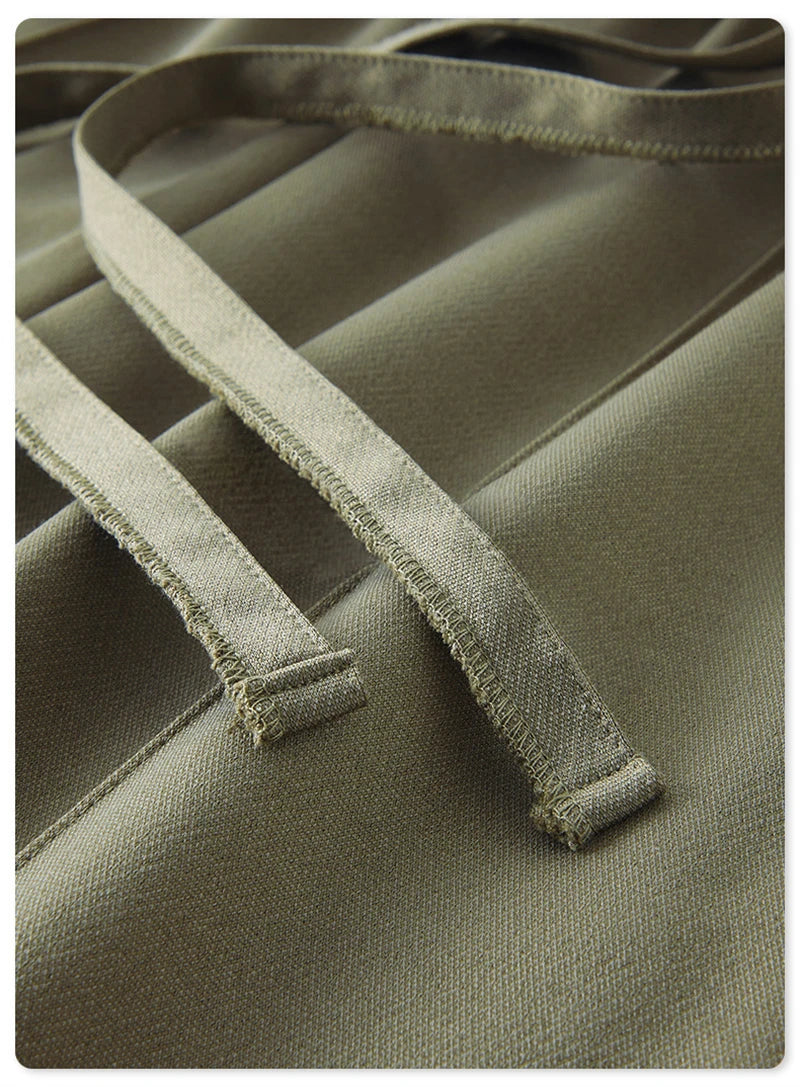 ZODF Spring Summer 275GSM Basic Side Webbing Trousers For Men Unisex American Retro Casual Sports Straight Pants HY0540