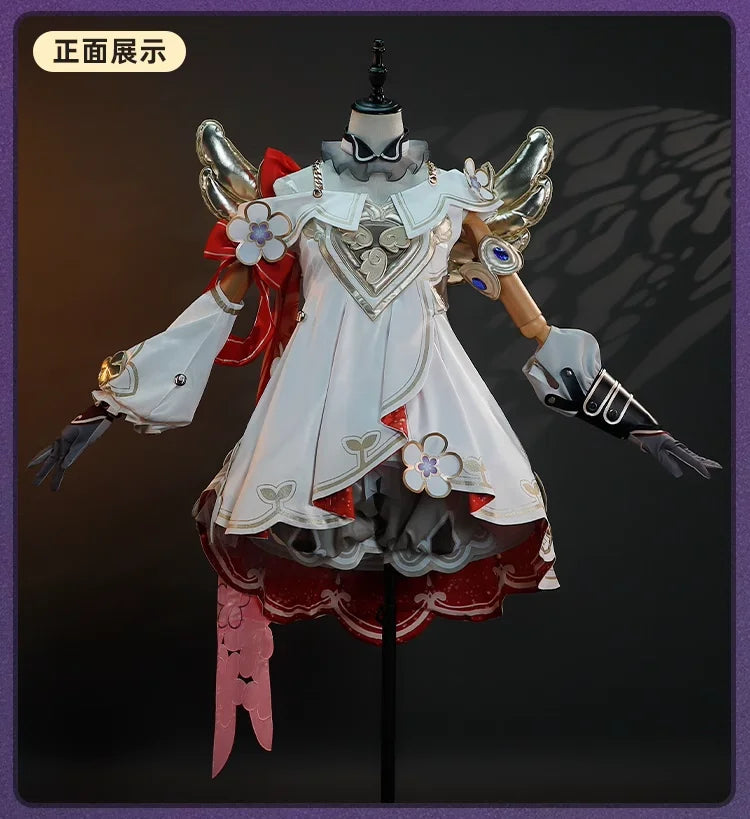 iCoser Honkai Star Rail Tribbie Cosplay Costume Wig Dress Uniform Headwear Wings Carnival Halloween Party for Women Girls Props