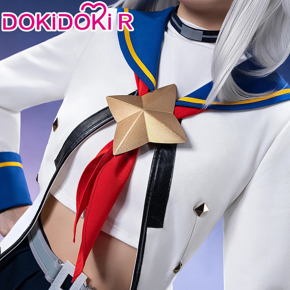 Oguri Cap Cosplay Costume Game【XS-2XL】DokiDoki-R Women Cute Performance Costume Oguri Cap White Cosplay Suits Plus Size