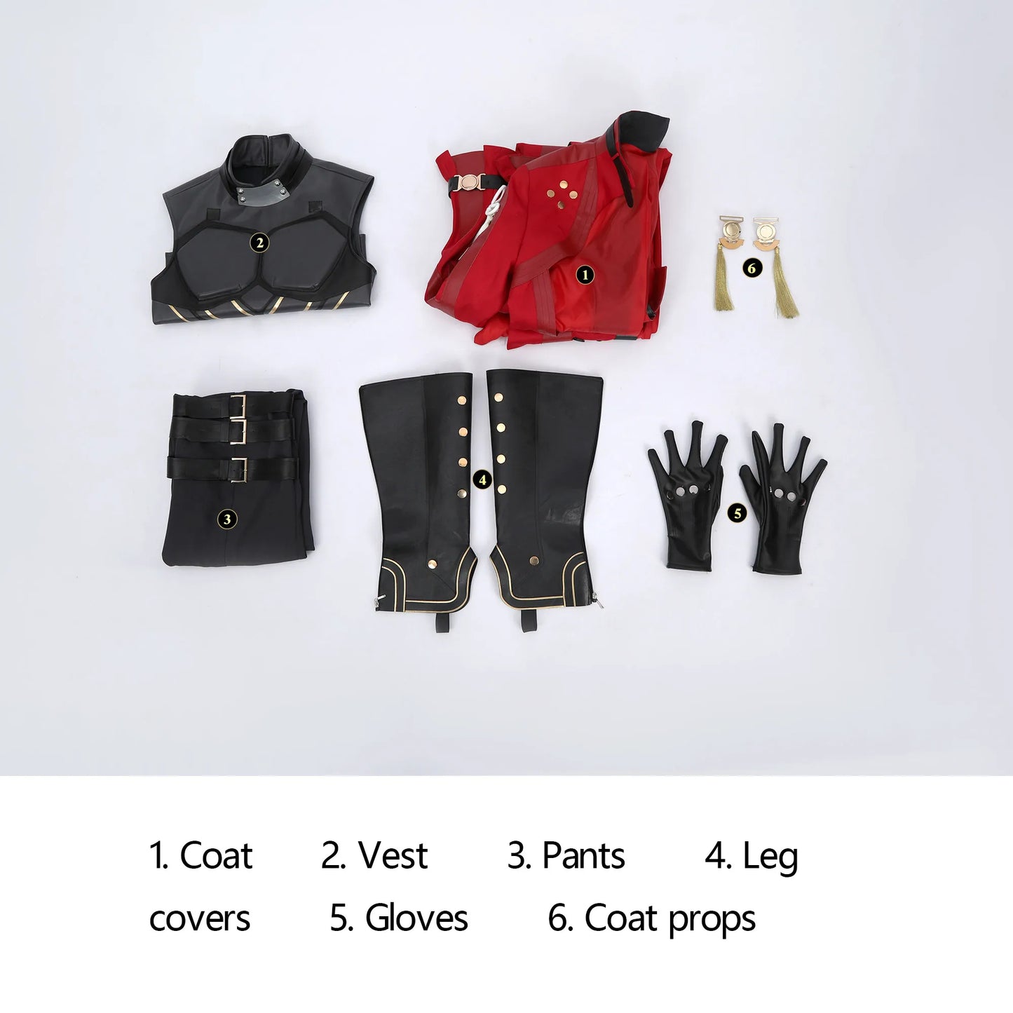 Honkai Star Rail Fate Archer Cosplay Costume Wig Uniform Coat Outfit Festival Halloween Party for Women Girls Carnival iCoser