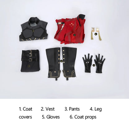 Honkai Star Rail Fate Archer Cosplay Costume Wig Uniform Coat Outfit Festival Halloween Party for Women Girls Carnival iCoser