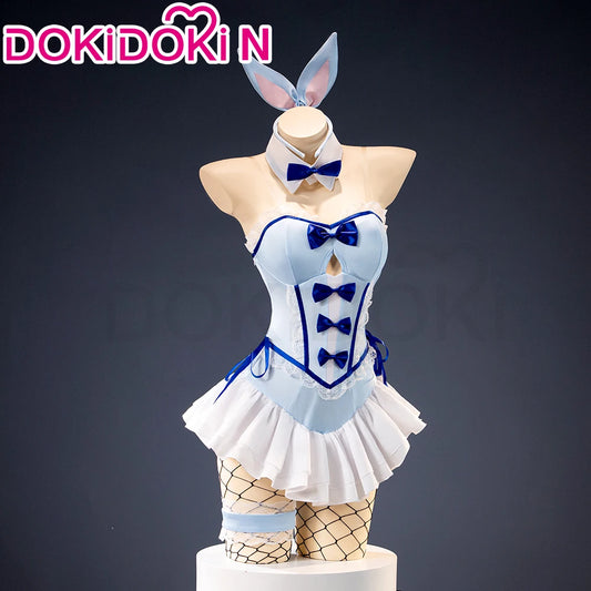 IN STOCK Kitagawa Marin Cosplay Costume Anime Cosplay DokiDoki-N Blue Bunny Girl Costume Marin Sexy Dress Rabbit Ears