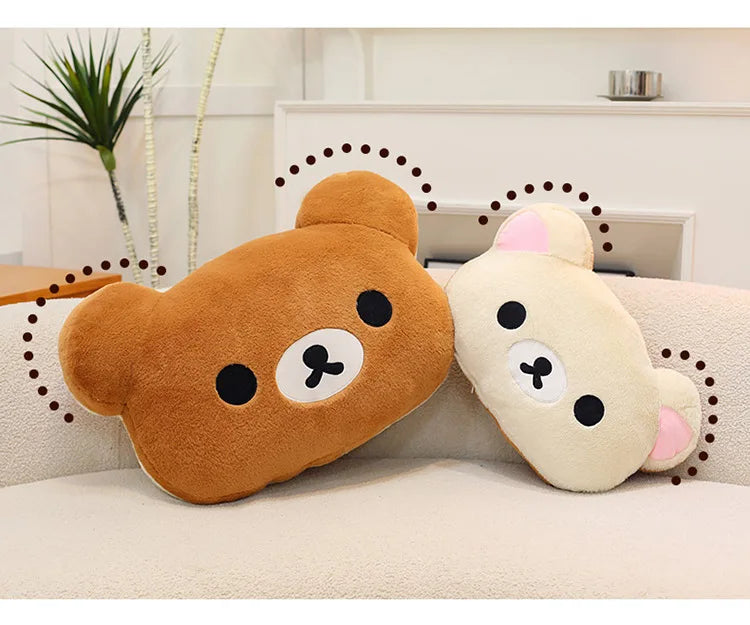 75CM Big Size Rilakkuma Kawaii Cartoon Anime Plush Stuffed Doll Room Decoration Plushies Pillow Cute Peluche Ornaments Gifts