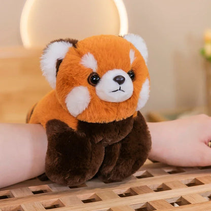 A Panda Doll Lying on Its Wrist in A Lap Lap, A Plush Toy Bracelet in Plush Stuffed Animal Kids Birthday Christmas Gift Stitch