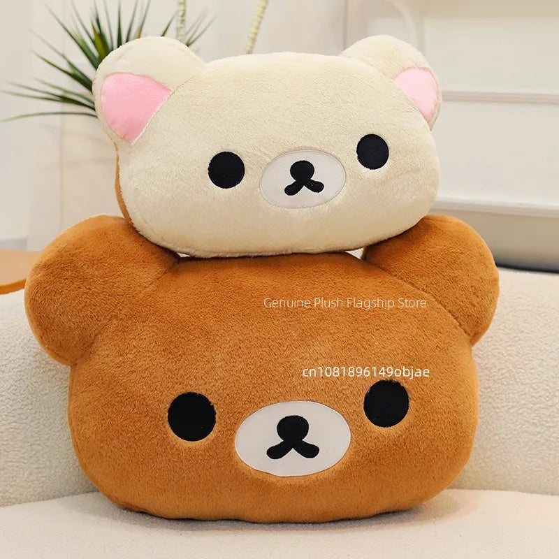 75CM Big Size Rilakkuma Kawaii Cartoon Anime Plush Stuffed Doll Room Decoration Plushies Pillow Cute Peluche Ornaments Gifts