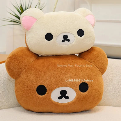 75CM Big Size Rilakkuma Kawaii Cartoon Anime Plush Stuffed Doll Room Decoration Plushies Pillow Cute Peluche Ornaments Gifts