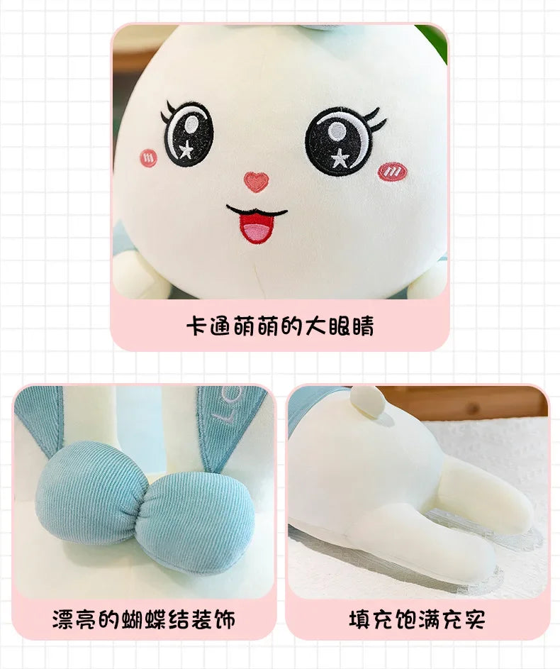 New 70-110cm Cute Rabbit Girlfriend Pillow Plush Toys Stuffed Pause Office Nap Sleep Pillow Cushion Gift Doll for Kids Girls