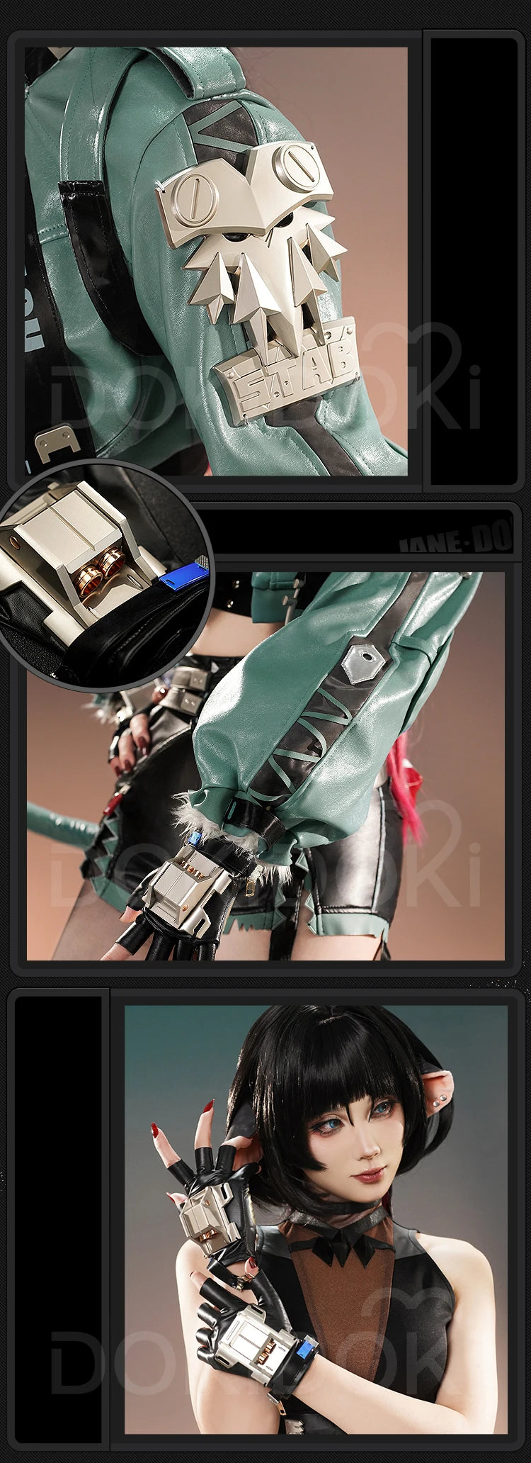 IN STOCK Jane Doe Cosplay Costume Game Zenless Zone Zero Cosplay 【S-2XL】DokiDoki-SR ZZZ Women Metal Accessory Mice Halloween