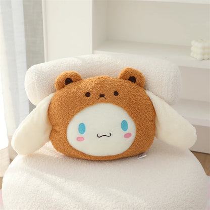 Sanrio Lovely Hello Kitty Headrest Back Cushion Chair Lumbar Support Car Seat Decor My Melody Kuromi Throw Pillow Gifts Girl