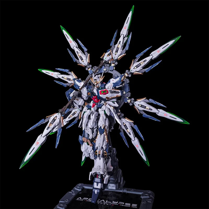 1/100 Apocalypse Series Pre-Assembled Alloy Skeleton Action Figure Mecha Warrior High Detail Detachable Parts Assembly Model Toy