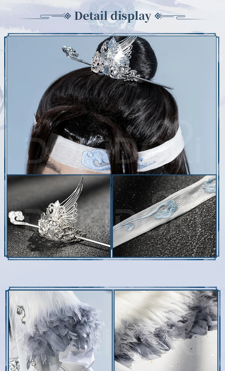 【Official】IN STOCK Lan Wangji Wei Wuxian Doujin Cosplay Costume Anime Dao Mo To Shi DokiDoki-SR Men Winter Halloween Costume