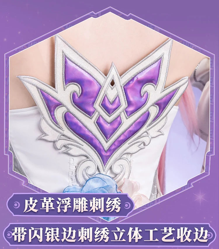 Honkai Star Rail Cyrene Cosplay Costume Wig Dress Headwear New Skin Outfit Elysia Amphoreus Halloween Party Women Girls Props