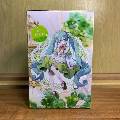 Bandai Hatsune Miku Flower Fairy Four-Leaf Clover 15CM PVC Model