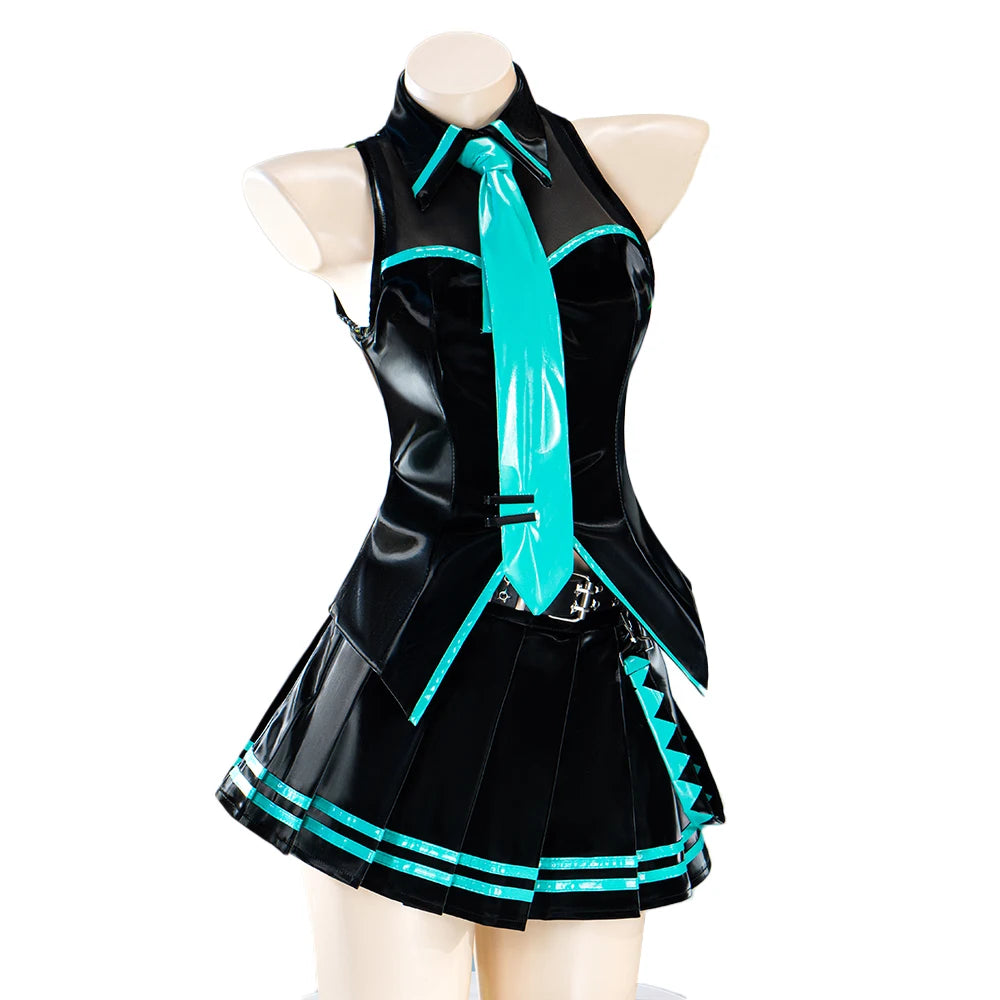 IN STOCK Mikuu Cosplay Costume Game Cosplay【XS-2XL】DokiDoki-R Mikku 16th Anniversary Women Uniform Costume Dress Plus Size
