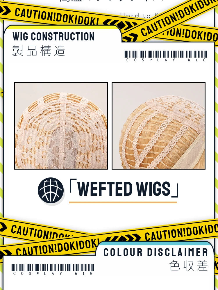 IN STOCK Guinevere Olivia Wig Anime Cosplay DokiDoki Blue Hair Knights Cosplay Double Buns Hight Heat Resistant Free Wig Cap