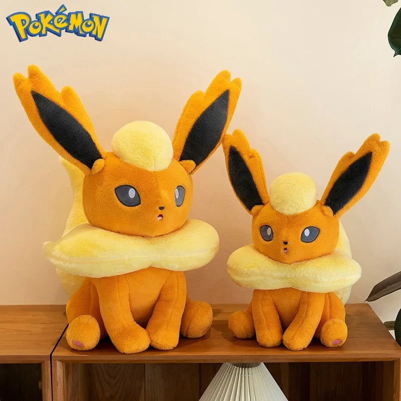 45/60/80CM Pokemon Flareon Plushies Cartoon Anime Stuffed Kawaii Ornament Comfortable Soft Doll Children's Toys Peluche Gift