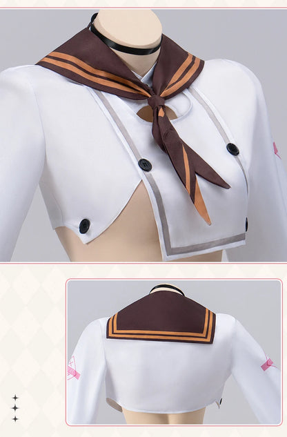 IN STOCK Bureido Cosplay Costume Game【S-3XL】DokiDoki-N Women Sexy White Dress Bureido Maid Costume Plus Size