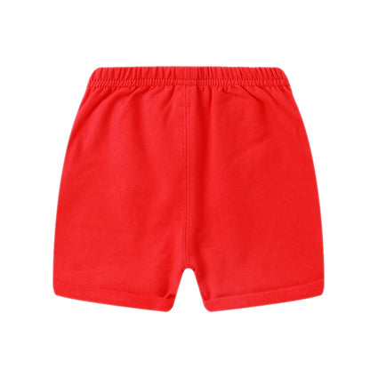 Toddler Boy Shorts Cotton Black Red Soft for Kids Sport 1 to 2 3 4 5 6 Years 2024 Baby Girl Short Pants Summer 9 12 18 24 Months