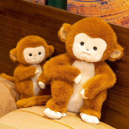 Simulation Animal monkey Plush Doll Cute Cartoon monkeys Stuffed Toy For Children Kids Girls kawaii room decor ﻿