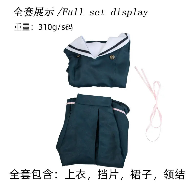 Kaoruko Waguri Cosplay Summer Skirt Dark Blue Dress Anime The Fragrant Flower Blooms with Dignity Halloween Cosplay Costume Girl