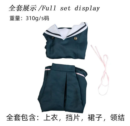 Kaoruko Waguri Cosplay Summer Skirt Dark Blue Dress Anime The Fragrant Flower Blooms with Dignity Halloween Cosplay Costume Girl