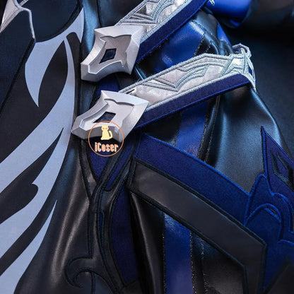 Genshin Impact Kyryll Chudomirovich Flins Cosplay Costume Wig Uniform Cloak Carnival Halloween Party for Women Men Props iCoser