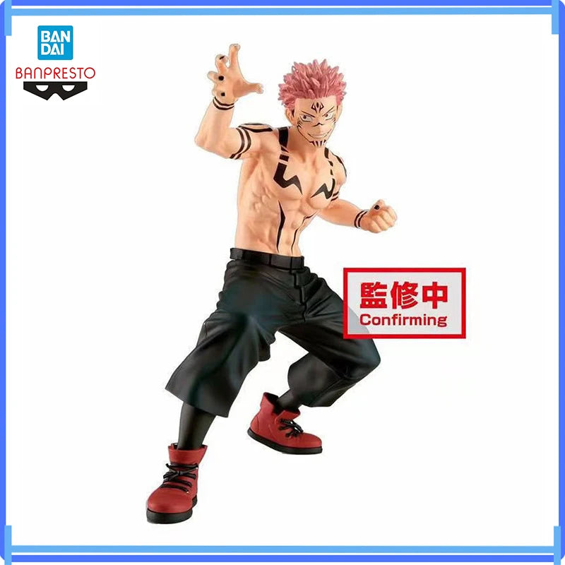 Bandai In Stock Original Banpresto Jujutsu Kaisen Ryomen Sukuna Pvc 21Cm Anime Action Figure Model Collection Boxed Toys Gifts