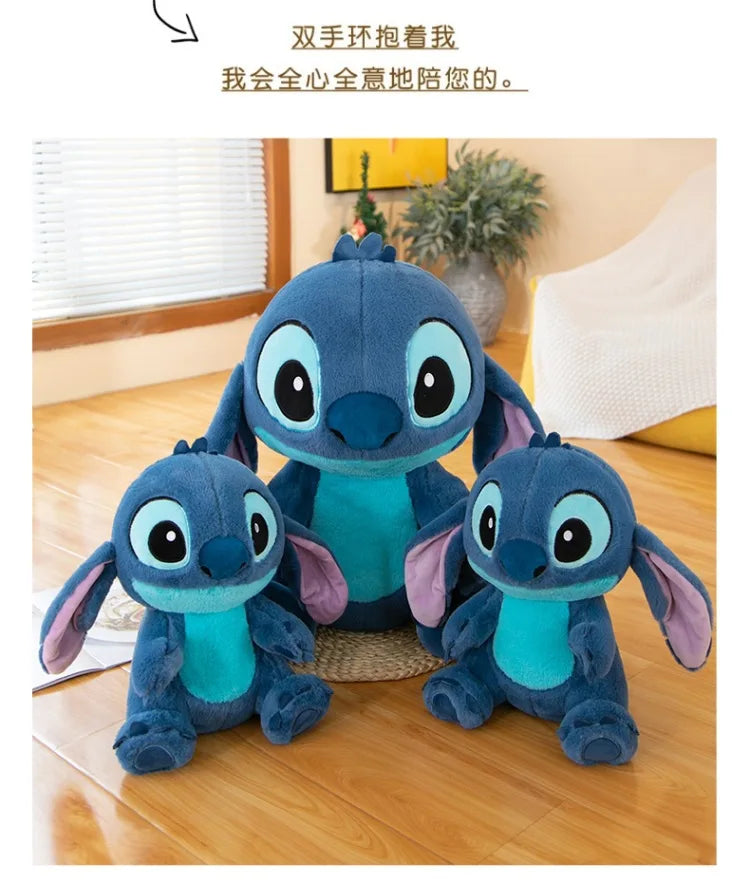 50/60/80cm Super Big Size Lilo & Stitch Disney Anime Plush Stuffed Doll Room Decor Large Plush Children's Pillow Holiday Gifts