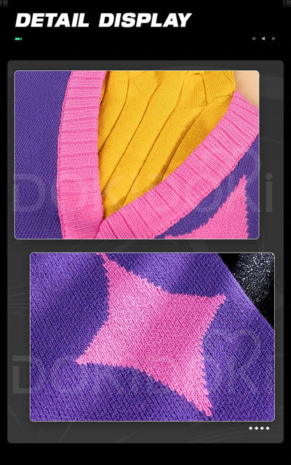 【Last Batch】IN STOCK Babyy Mysteryy Cosplay【S-2XL】DokiDoki-R Soda Pop Men Sweater Babyy Mysteryy Abbyy Costume Plus Size