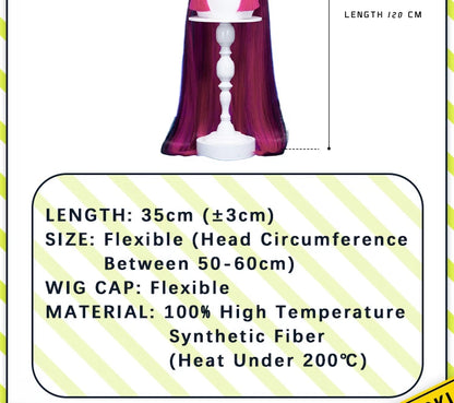 IN STOCK 120CM Columbina Wig Game Genshin Impact DokiDoki Fatui Harbinger Columbina Cosplay Women Cute Halloween Wig Free Cap