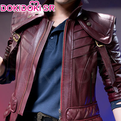 IN STOCK Dante Cosplay Costume Anime【S-3XL】DokiDoki-SR Men Hunter Coat Halloween Dante Red Jacket Cosplay Plus Size